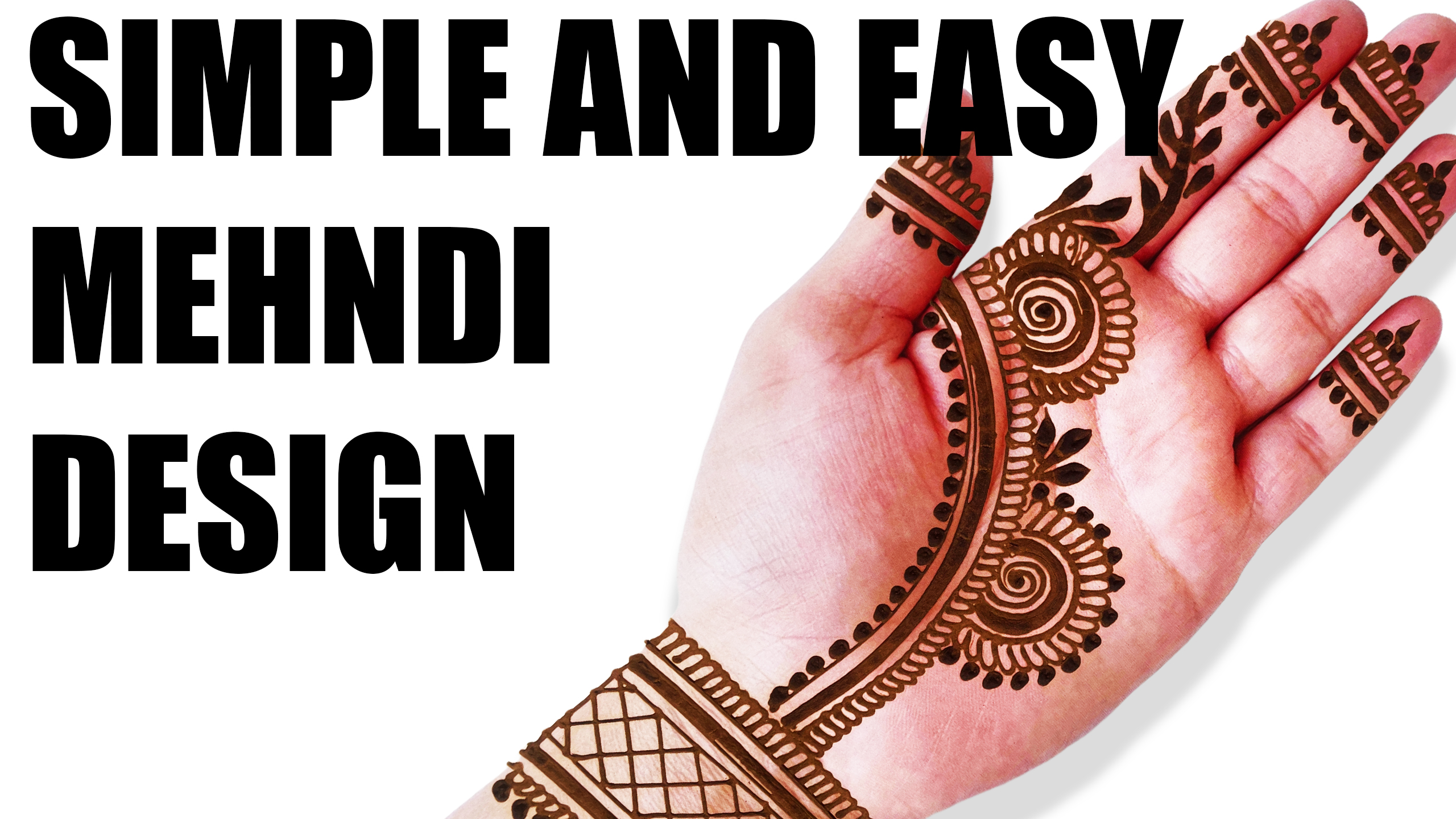 How to Make Simple Mehndi Design Front Hand Easy – Mehendi Flower Design for Front Hand