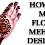 flower mehndi design for front hand